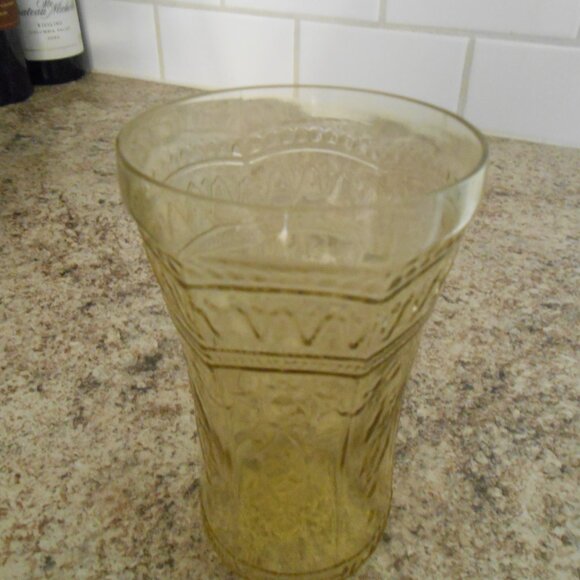 Depression Glass Amber Patrician Pattern Tumbler By Federal Glass Co. 1933-1937 - Picture 3 of 4